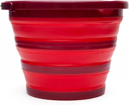Cambridge Robert Irvine 10-Quart Collapsible Ice Bucket, 1 Count, Red