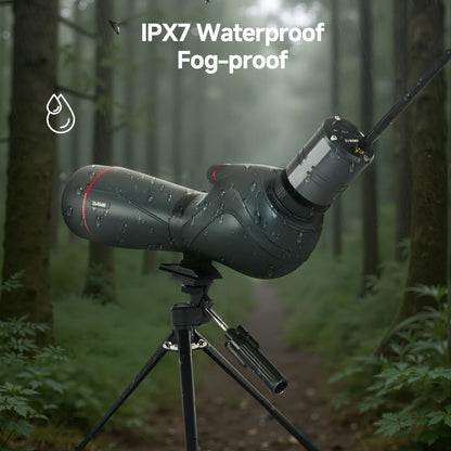 SVBONY SV406 20-60x80 Spotting Scope with Tripod,Equipped with SC001 WIFI Camera for Digiscoping, BAK4 Prism HD Spotter Scope,Waterproof & Fogproof Spotting Scopes for Wildlife Observing Bird Watching