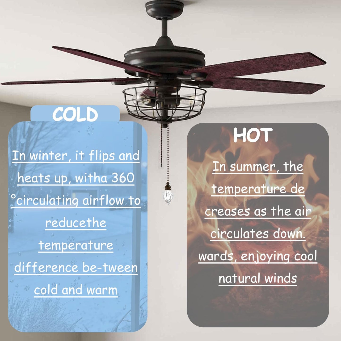 RUIAN 2 Pcs Decorative Fan Pull Chain Ornament Set Lamp Pull Extension for Light Fan with 12 Inch Bronze Chains and Crystal Glass Pendant Decor.