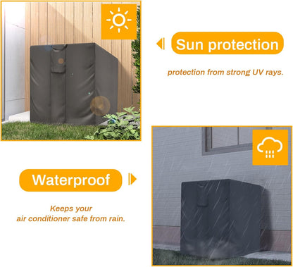 LApapaye Durable Air Conditioner Covers for Outside, Winter Dust-Proof Waterproof (30 x 30 x 32 inches)
