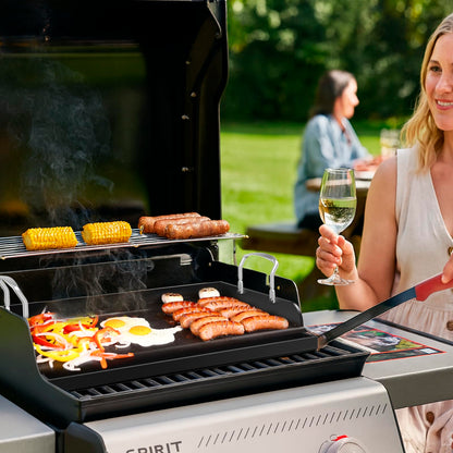 Griddle for Gas Grill, Cast Iron Griddle for Gas Grill & Stove Top, 17"x13" Flat Top Griddle Nonstick Grill Griddle Plate for Charcoal Outdoor Camping Cooking for Blackstone Style Flat Top Grill