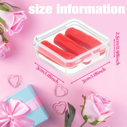 Jaloro 12 Pack Diamond Art Wax Refills Kit, Wax Clay Refills with Storage Boxes for Refillable Drill Pen Diamond Painting & 3D Embroidery Crafts Accessories (Red)