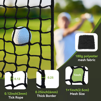 Golf Practice nets for Backyard 15x60ft Driving Real Golf Balls Nylon Netting, Golf Hitting Net for Garage Swing Training, Heavy Duty Sports Netting