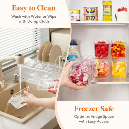 Lifewit Ice Chilled Condiment Caddy with 5x 20 oz Containers, Condiment Server with Lid & Metal Accessories, Serving Tray Platter with Removable Dishes for Bar, Fruit, Salad, Taco, Party Garnish