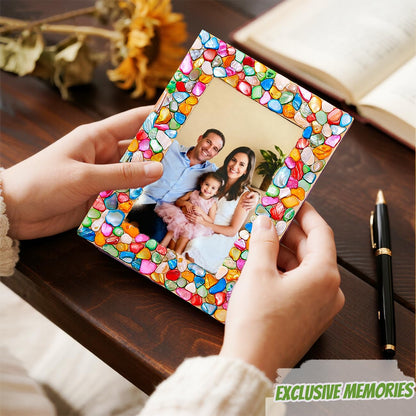 A&H Zier Decorate Your Own Mosaic Picture Frame Kit - 3 Pack DIY Arts & Crafts for Kids Ages 8-12, Valentines Day Gifts for Girls, 5x7 & 4x6 Photo Frames for Adults & Family