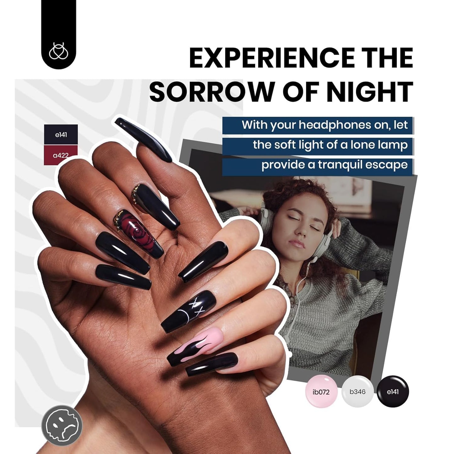 Beetles Gel Nail Polish Kit with U V Light - 80Pcs Fall Nail Fest Color Enchantment 55 Colors Gel Polish Starter Kit with Base Top Coat DIY Nails Stickers Manicure Tools Gift for Women Teens Girls