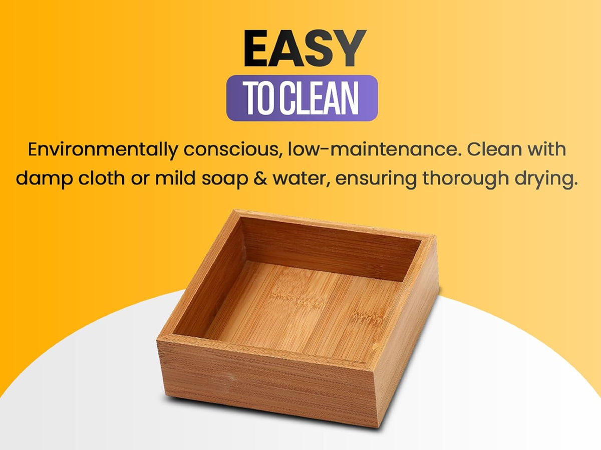 YBM Home 319-2 Drawer Organizer Storage Box, Natural 10x14x2