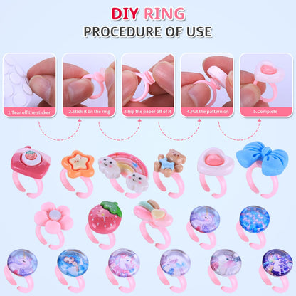 AIPRIDY 3200 Pieces Girls Toys Bracelet Making Kit, Unicorn/Mermaid Clay Beads Jewelry Activity Kit, DIY Crafts Birthday Christmas Gifts for Girls Ages 5 6 7 8 9 10 11 12 Years Old (Light Pink)