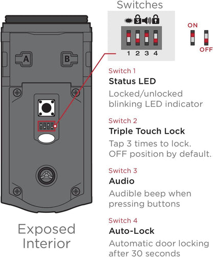 Kwikset - Kevo 99250-203 Kevo 2nd Gen Bluetooth Touch-to-Open Deadbolt Smart Lock featuring SmartKey Security, Venetian Bronze