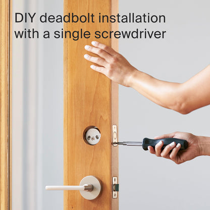Level Bolt Smart Deadbolt - Make Your Lock Smart & Keep Your Existing Hardware and Keys - Keyless Entry via Level App (iOS & Android) - Works with Apple Home