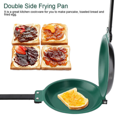 Ejoyous Double Sided Frying Pan, Kitchen Fried Egg Pancake Maker Flip Grill Pan Omelette Tray Home Household Baking Cookware