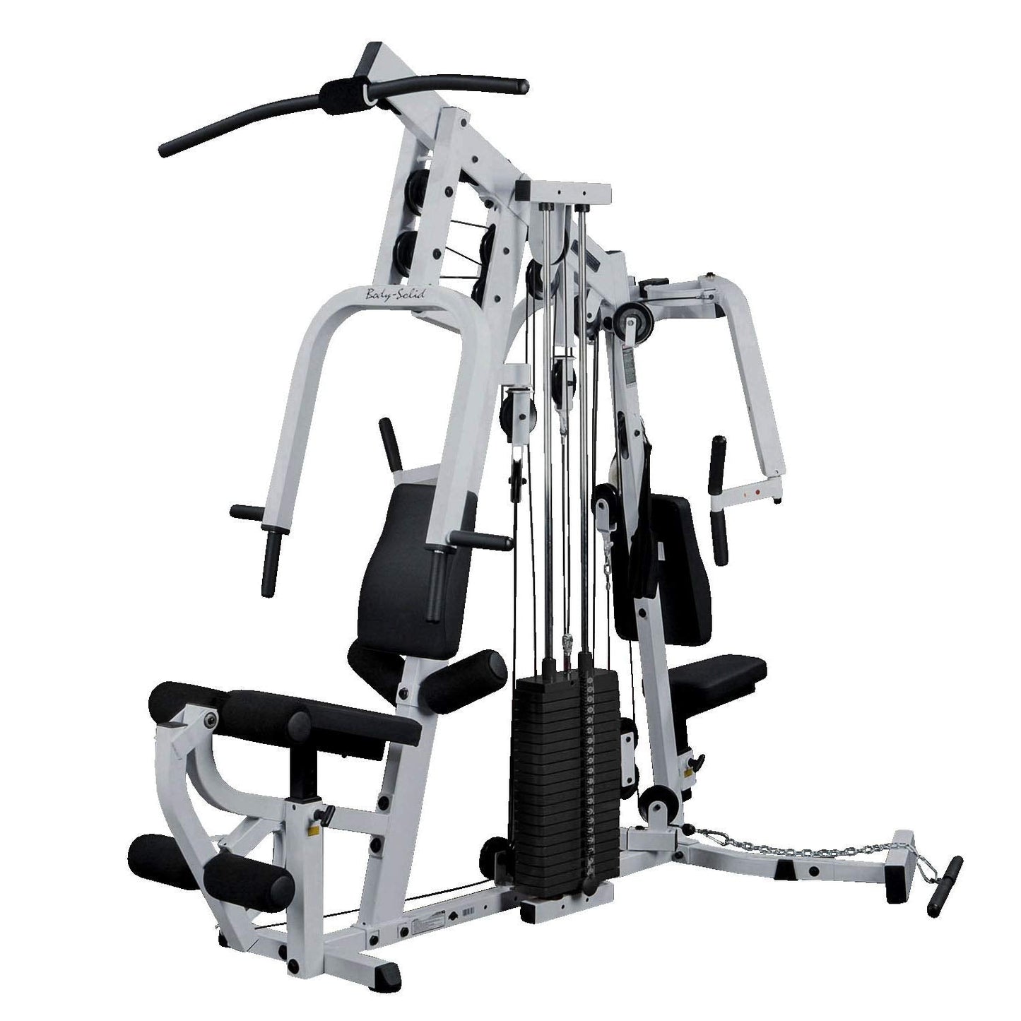 Body-Solid Multi-Station, Single Weight Stack Home Gym Machine, Arm & Leg Strength Training Functional Exercise Workout Station, 210lbs. Black Weight Stacks