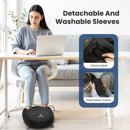COMFIER Shiatsu Heated Foot Massager with Heat for Plantar Fasciitis Neuropathy, Deep Kneading Vibration Feet Massager for Mon Dad Men Women-Home Office Use