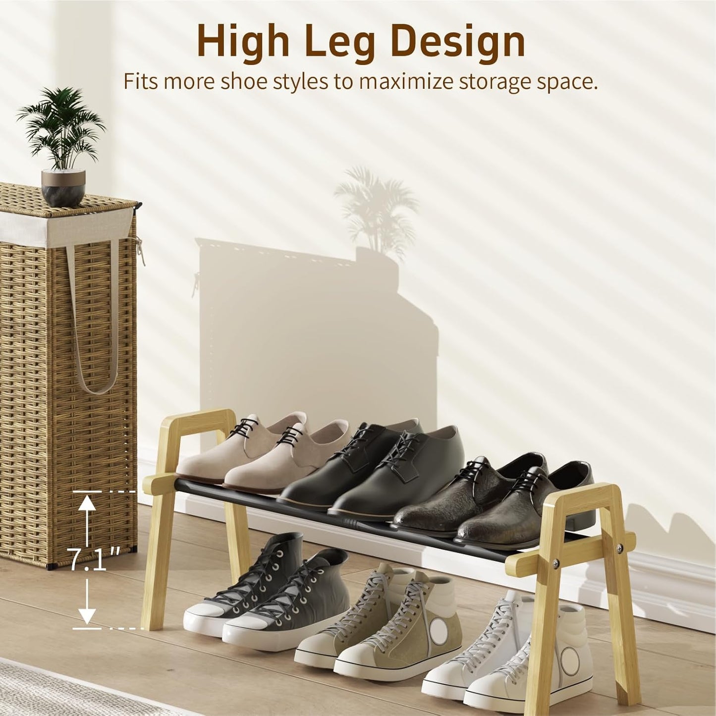 TIFFLOI Stackable Shoe Rack