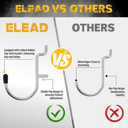 ELEAD Pegboard Hooks Kit - 297 Piece Organizer Accessories with Bins for Tools | Fits 1/8 & 1/4 Inch Pegboards