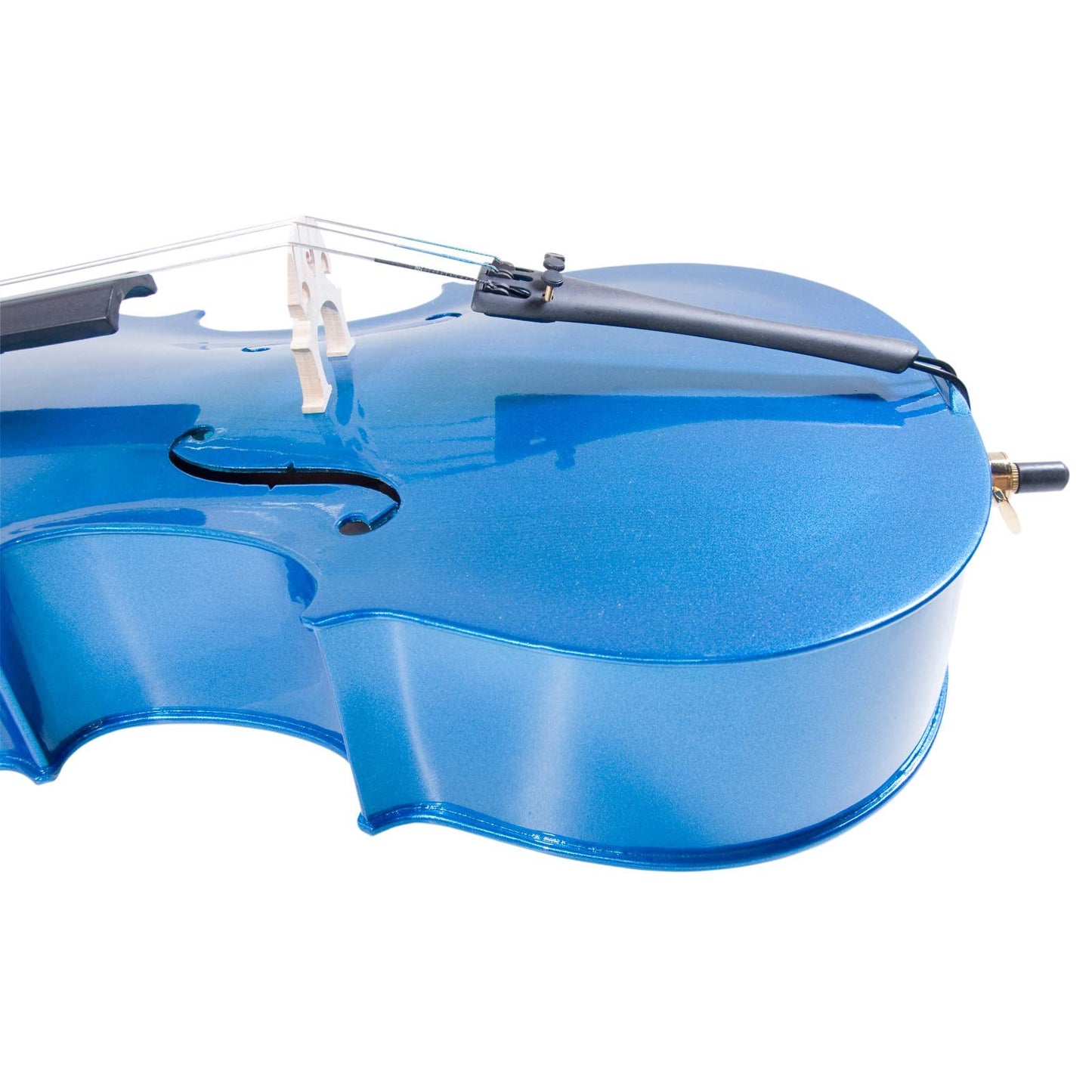Cecilio- Musical Instrument for Beginners - 4/4 Full Size Cellos Kit with Bow, Stand, Bag - Stringed Music Instruments for School Orchestras, Performances,Blue