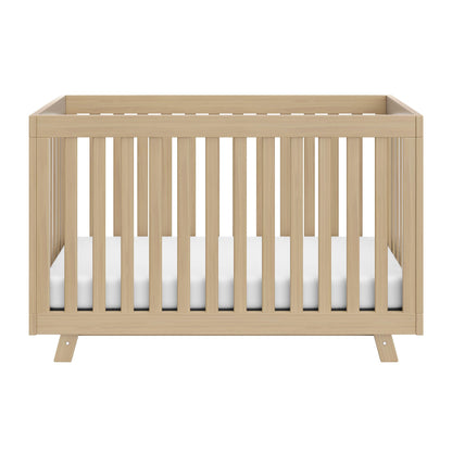 Storkcraft Beckett 3-in-1 Convertible Crib – GREENGUARD Gold Certified, Fits Standard Crib Mattress, Converts to Toddler Bed and Daybed, 4 Mattress Heights, Grow-with-Me Design (Driftwood)