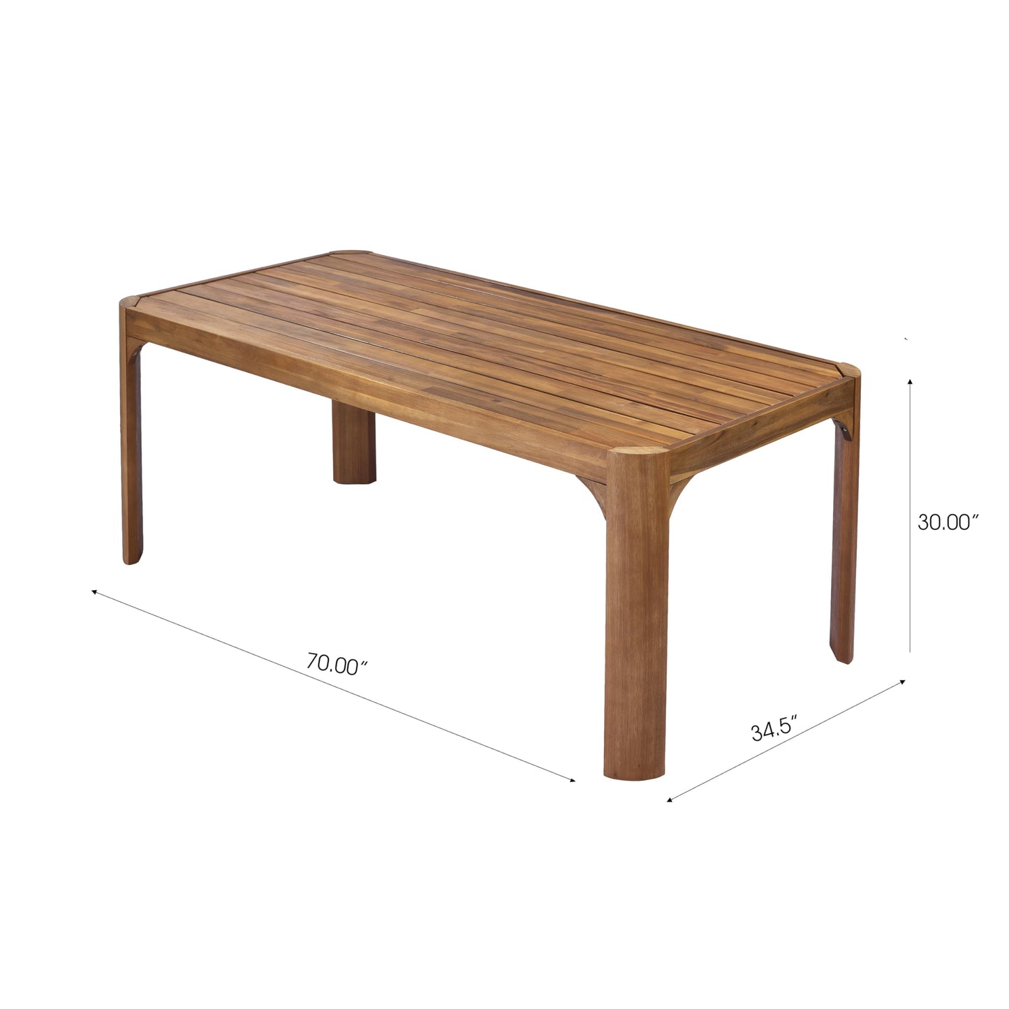 Christopher Knight Home 6 Piece Outdoor Acacia Wood Patio Dining Set, 70 Inch Rectangular Table with 4 Light Grey Wicker Dining Chairs and Bench, Teak Finish Patio Table and Chairs Set for Garden Deck
