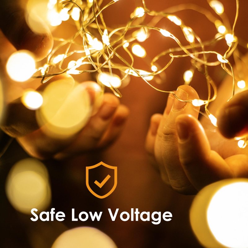 kolpop 10 Pack Fairy Lights Battery Operated with Timer, 16FT 50LED Mini String Light Battery Powered, Warm White Tiny Christmas Lights for Indoor Wedding Decorations