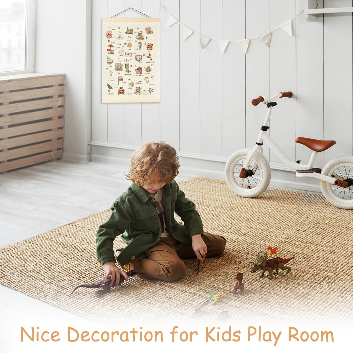 BirtDerr Woodland Nursery Decorations, Forest Nursery Decor, Boy Room Wall Decor, Jungle Decoration For Kids
