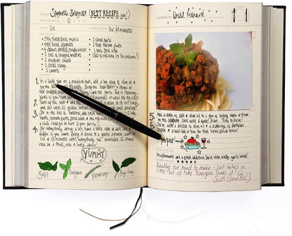 Suck UK Recipe Book to Write In Your Own Recipes | Blank Hardcover Cookbook & Journal for DIY Cooking