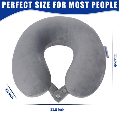 SAIREIDER Neck Pillows for Travel-Head Neck Support Travel Pillow for Traveling, Car, Home, Office Adjustable(Navy Blue)
