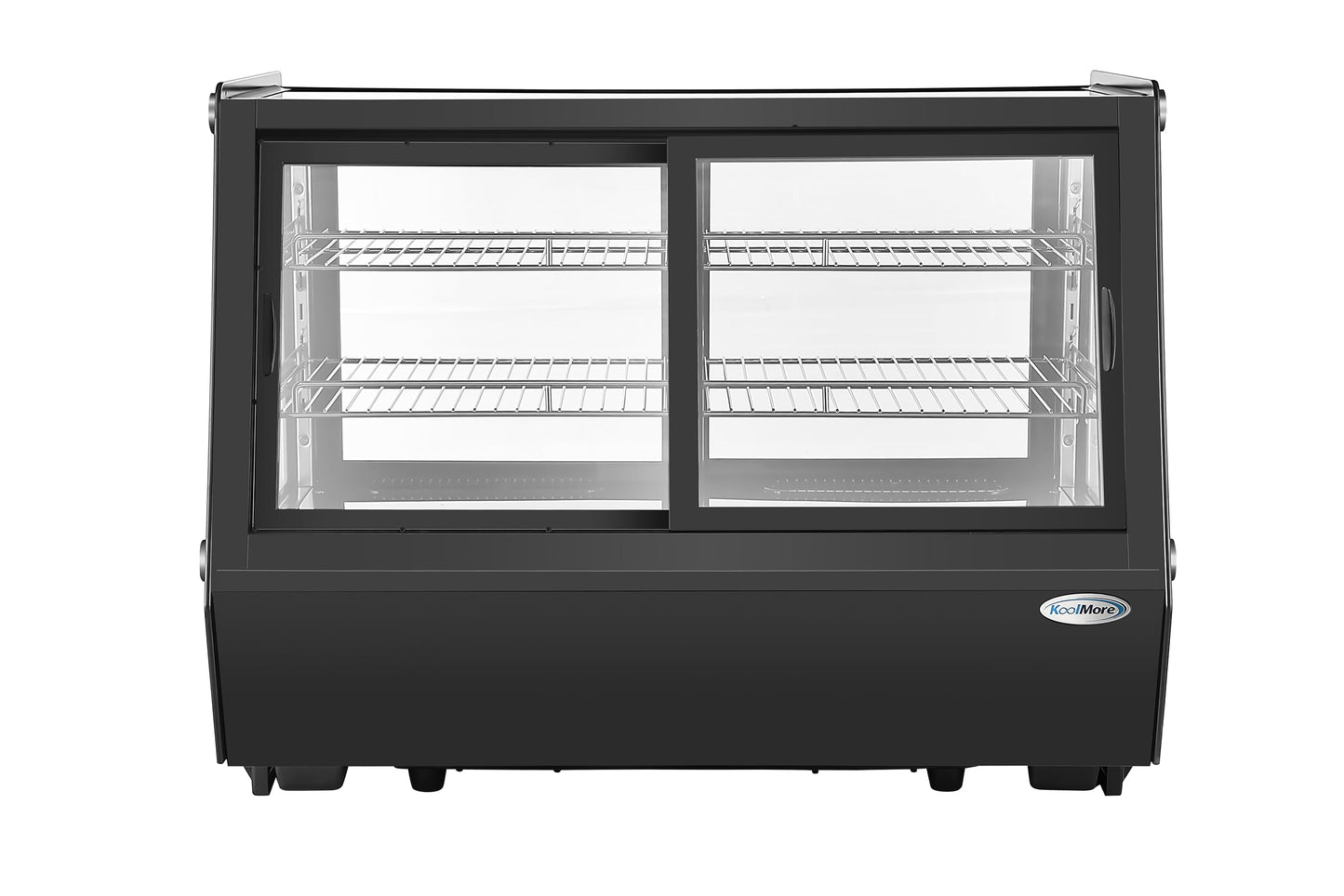 KoolMore 35 in. Self-Service Countertop Bakery Display Refrigerator in Black (CDC-165-BK)