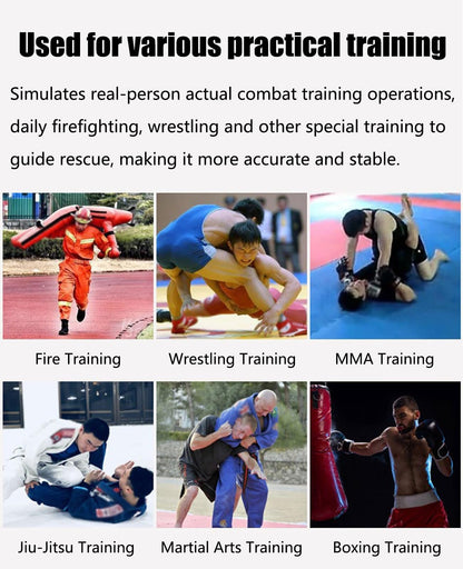 Hanging Grappling Dummy, MMA Wrestling Martial Arts Doll, Brazilian JIU Jitsu Submission Mixed, Movable arms, Durable Canvas Fabrics, UNFILLED(160cm)