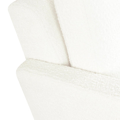 HomePop Wood Frame Accent Chair | Homepop Home Decor | Accent Chairs for Living Room & Bedroom - Cream Boucle