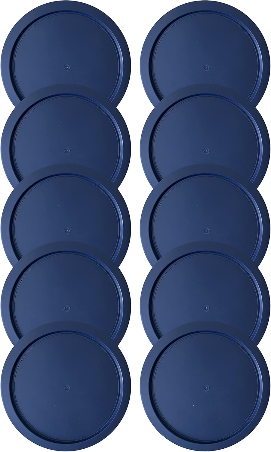 Replacement Lid for Pyrex 4 Cup Bowl Dish 7201-PC Blue, 6" Storage Plastic Cover (10-Pack)