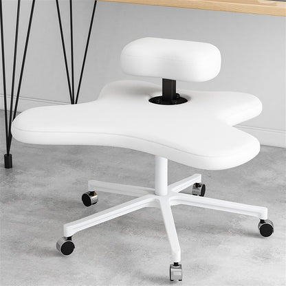 Office Chair Cross Legged Chair，Cross Legged Sitting Kneeling Office Chair with Wheels, Meditation Seat for Reducing Back Pain, Ergonomic Posture Corrective Seat - Improve Posture and Reliev