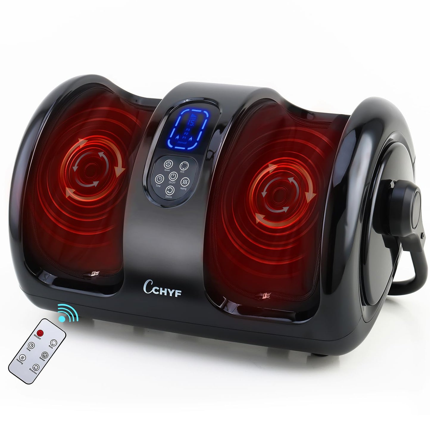 Foot Massager with Heat,Shiatsu Foot Massager for Plantar Fasciitis,Pain Relief and Heat Therapy,Massage Leg/Calf/Ankle with Deep Kneading for Family and Friends(Black)
