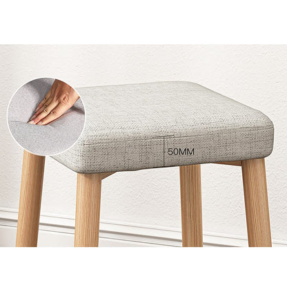 Dntum Luxury Leather Piano Bench Vanity Stool with Cushioned Seat & Solid Wood Leg Easy Assembly Multiple Colors Available,Gray Green1