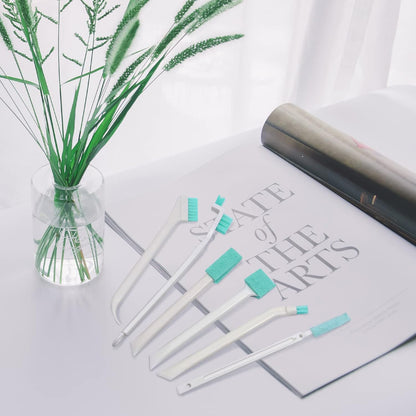 8Pcs LIOUCBD Small Cleaning Brush Set, Scrub Brushes for Household Use, Crevice Cleaning Tool for Gaps, Corners, and