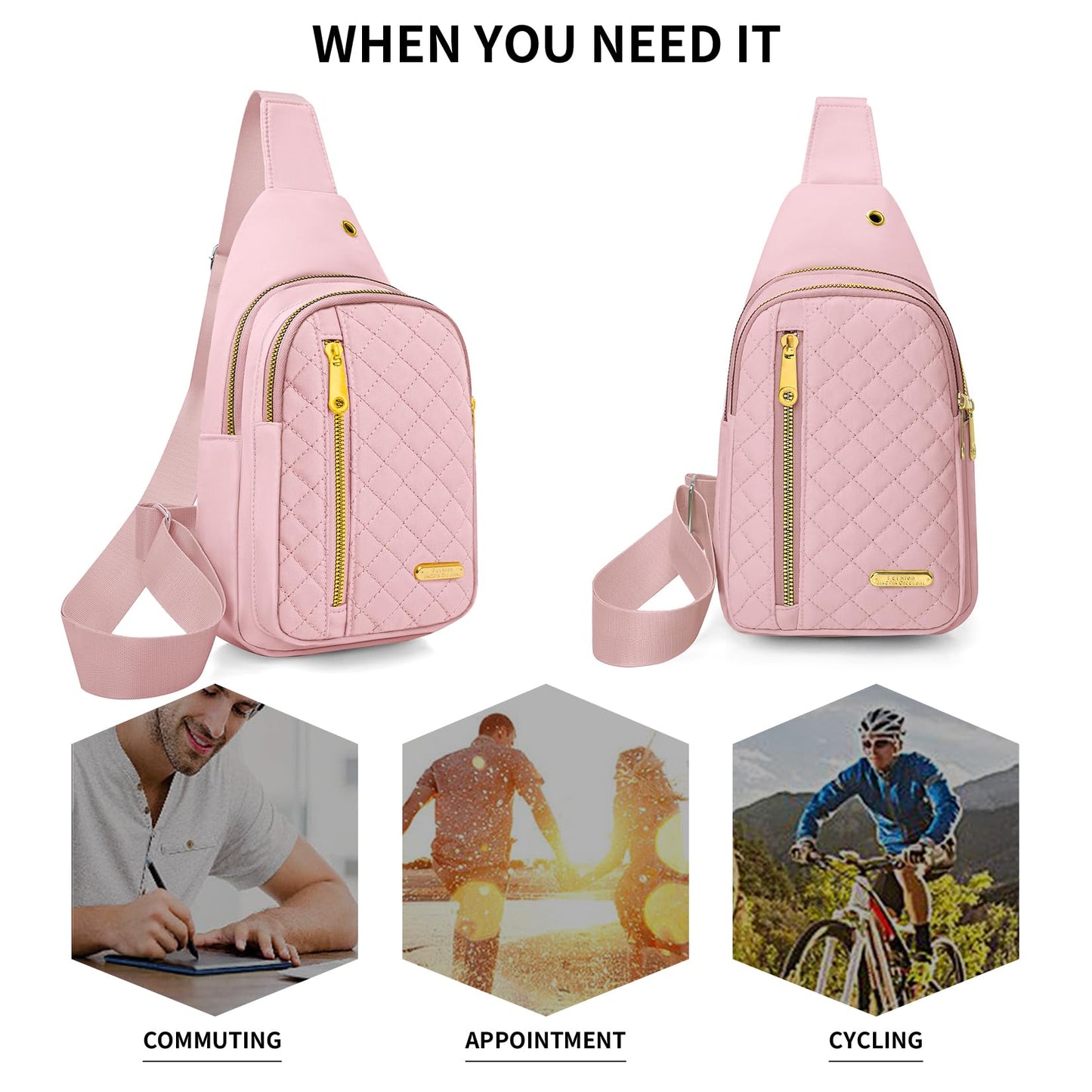 Small Sling Bag For Women Men Casual Crossbody Sling Backpack
