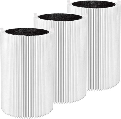 Smilyan 3 Pack Replacement Filters for Blueair Blue Pure 411, 411+ 411 Auto and Mini Air Purifier