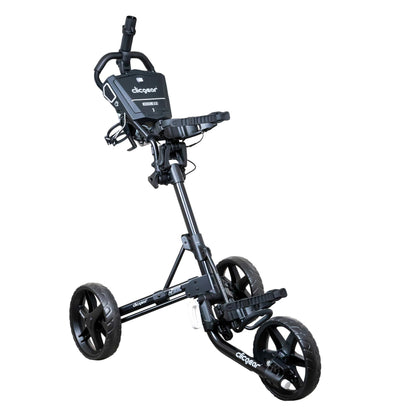 Clicgear Model 4.5 Golf Push Cart, Premium 3-Wheel Foldable Walking Golf Cart (Black)