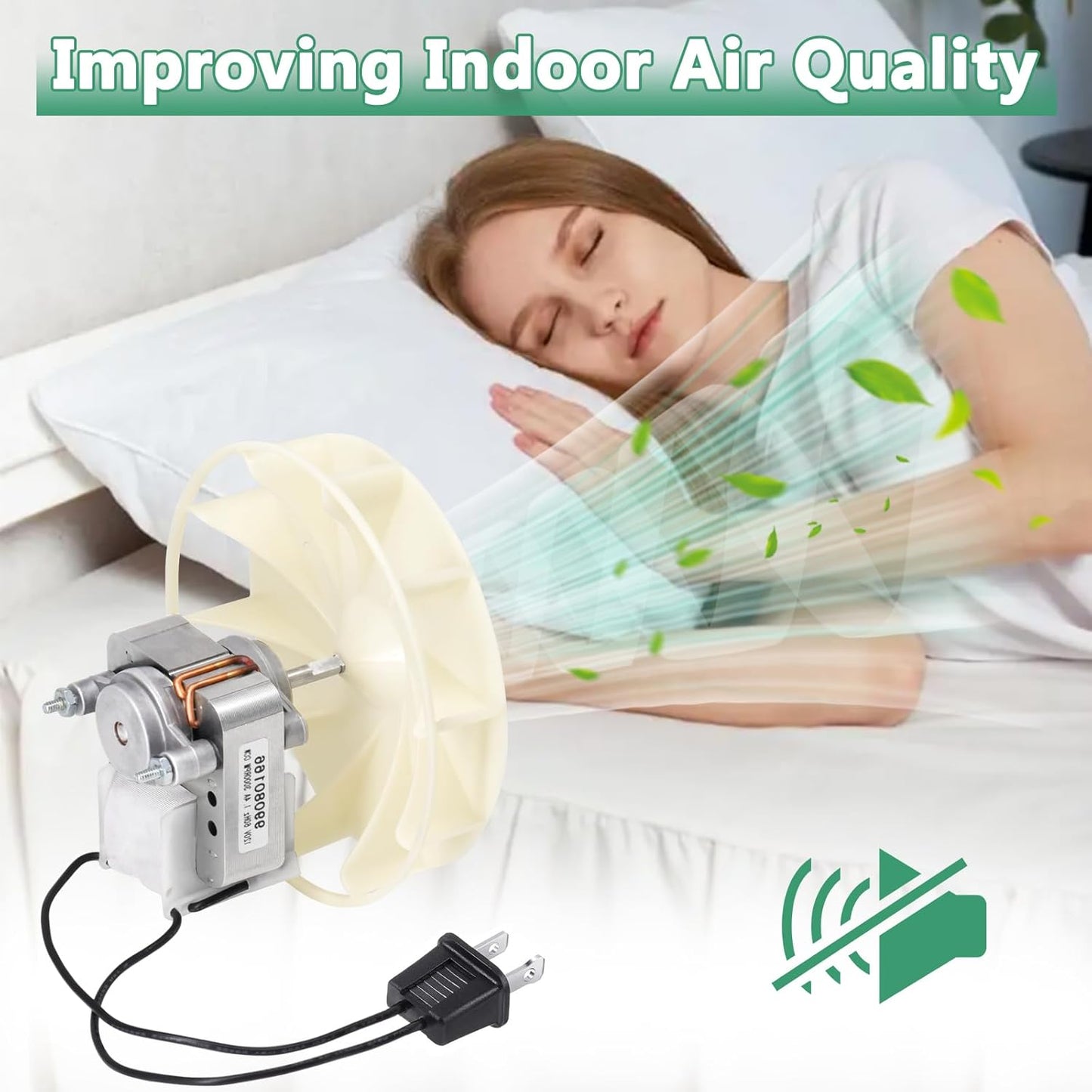 Hiorucet S99080166 Vent Bath Fan Motor - Replacement Kit BP28 for Broan Nutone Exhaust Fan Motor 70CFM 120V