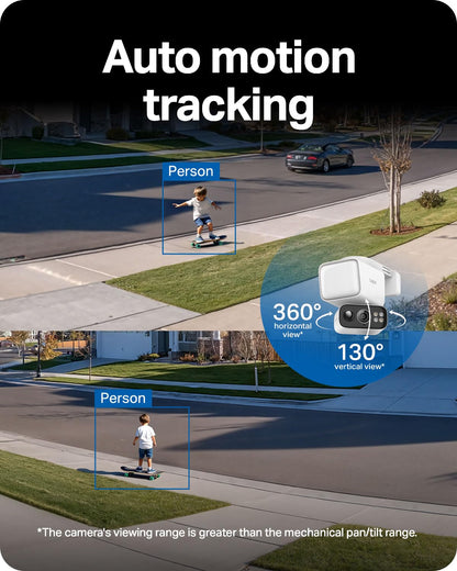 Tapo 2K Outdoor Pan/Tilt Wireless Floodlight Security Camera - Battery Power with Solar, 360º AI Motion Tracking, Person/Vehicle Detection, Subscription-Free Local Storage or Optional Cloud, C615F KIT
