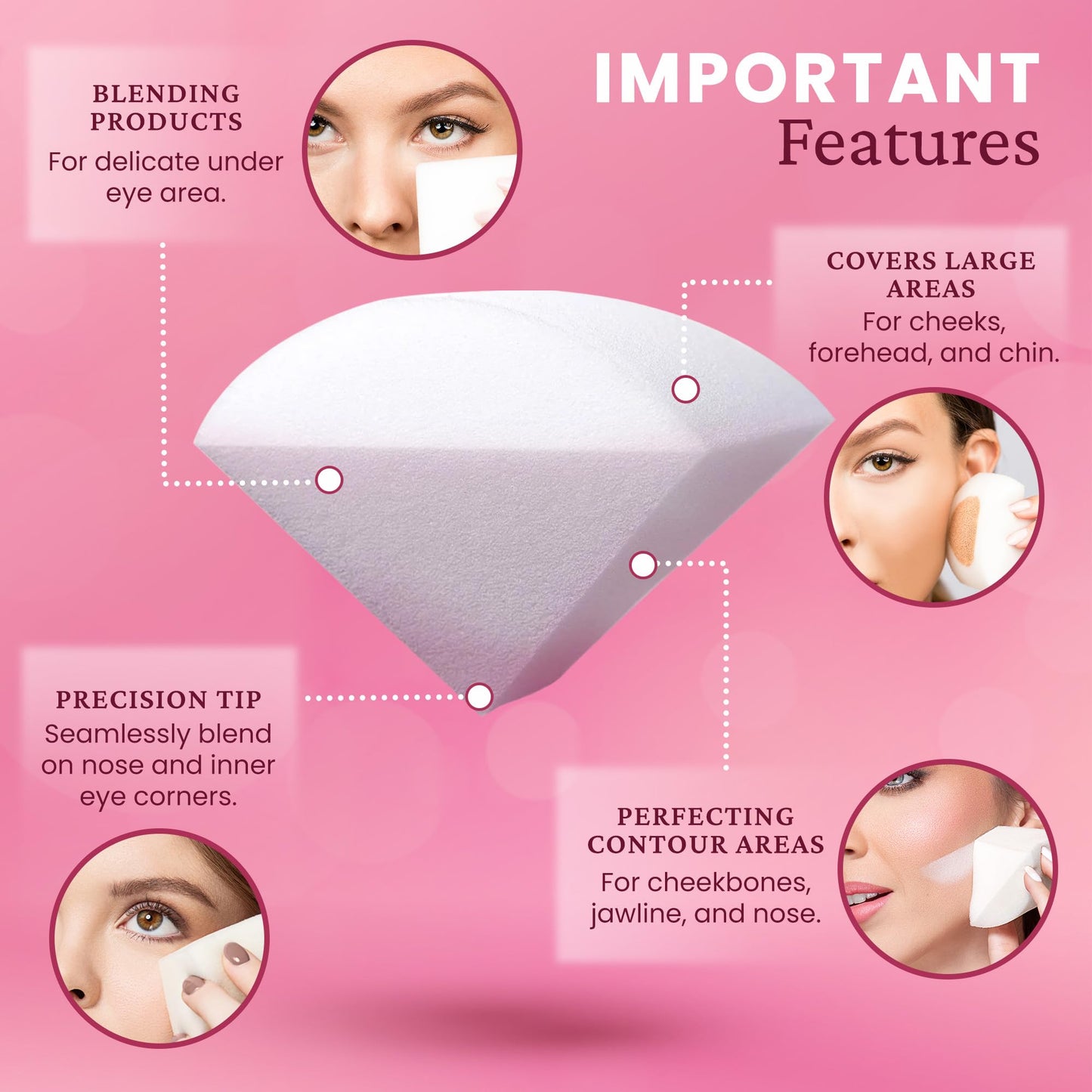 StansOut Memory Foam Makeup Sponge – No-Water-Needed Blender for Liquid, Cream & Powder Foundation – Airbrush Finish, Flawless Application