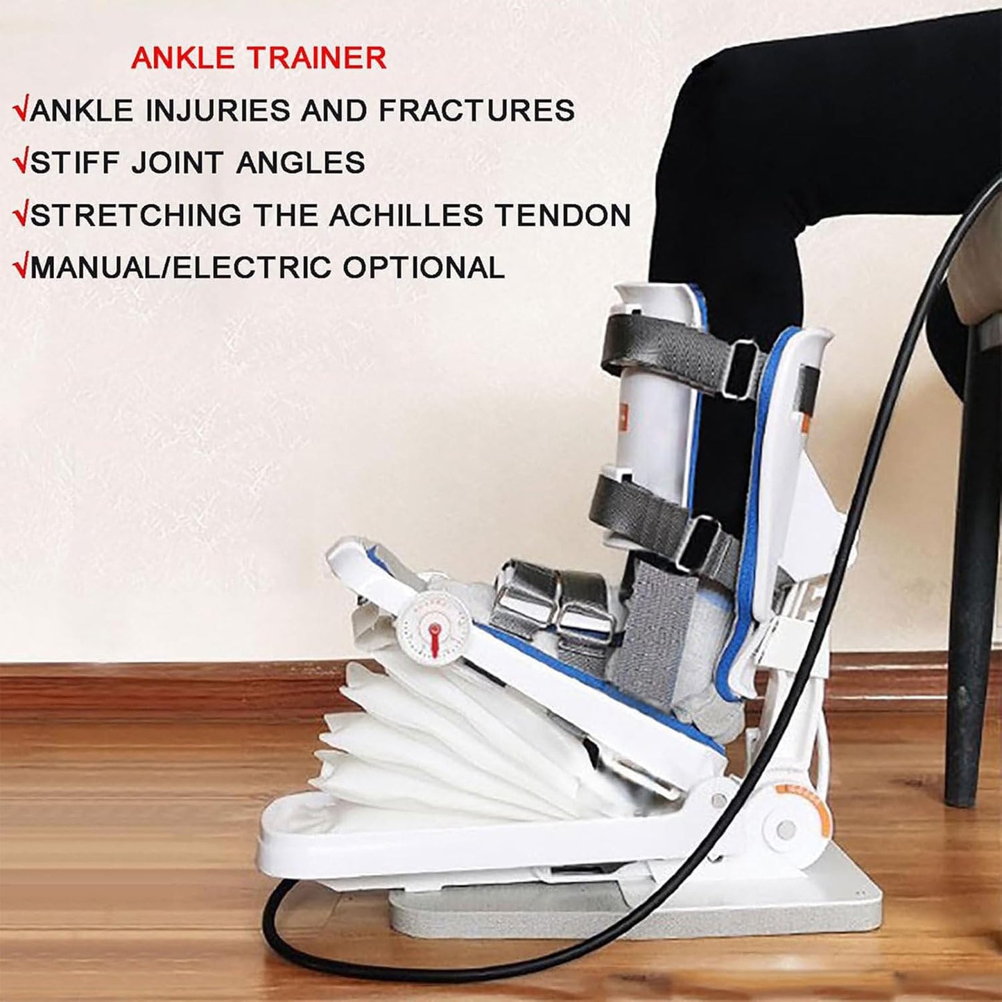 Ankle Joint Rehab Training Equipment,Ankle Post-Operative Trainer,Foot Rehabilitation Training Equipment,Static Stretch Correction Electric