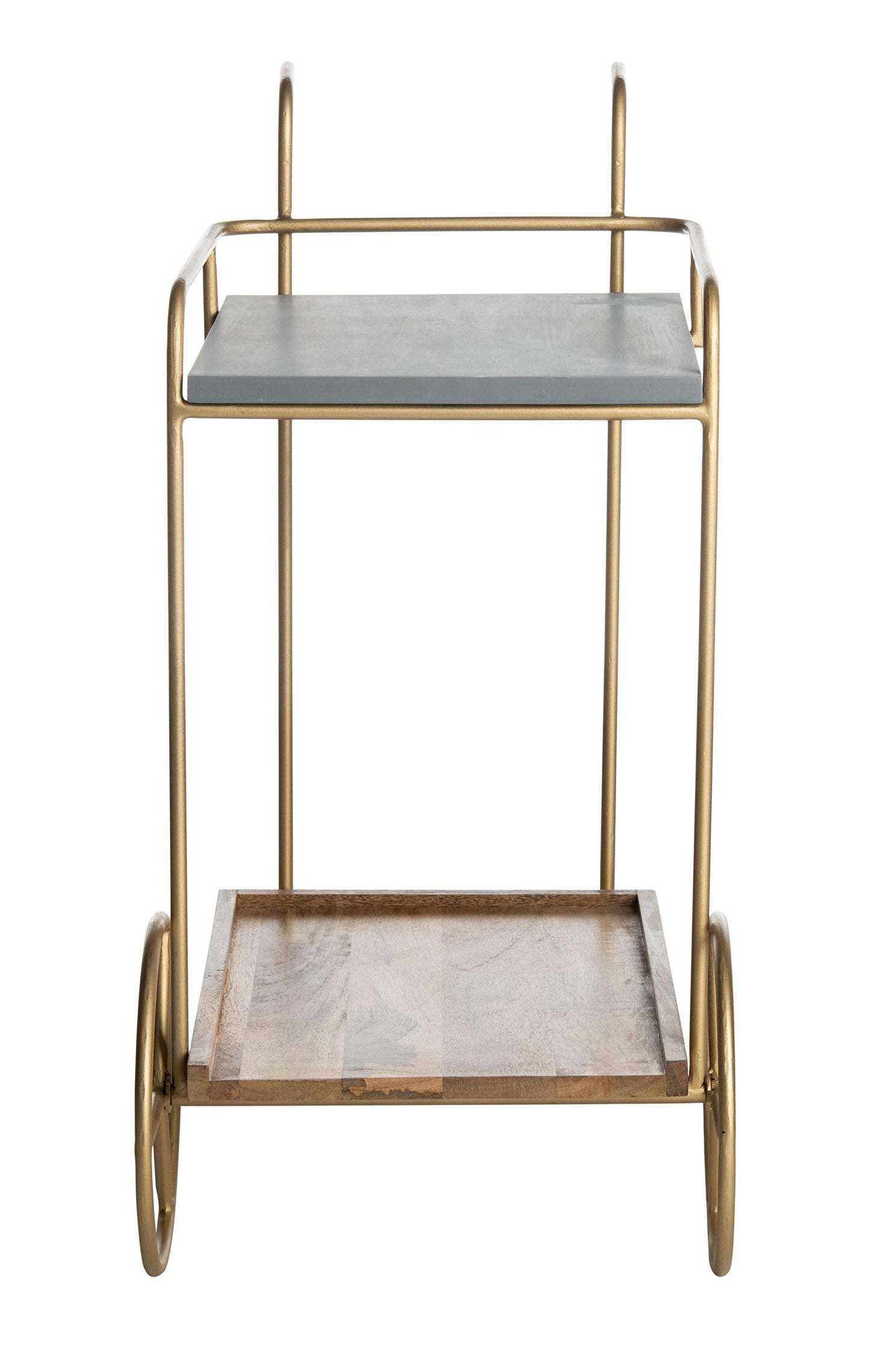 Safavieh Home Collection Harper 2-tier Natural Wheels Bar Cart