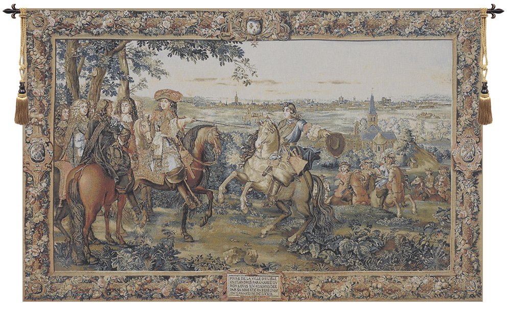 Louis XIV Belgian Tapestry Wall Hanging - 180 in. x 116 in. CottonWool by Charles le Brun.