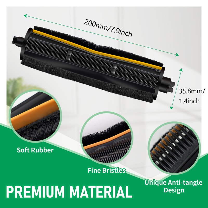 L40 Ultra TriCut Main Brush Replacement Compatible with Dreame X40 Ultra/X30 Ultra/L10s Pro Ultra/L10s Ultra/L20 Ultra | Anti-Hair Wrap Roller | Deep Cleaning for Pet Hair, Carpet & Hard Floor