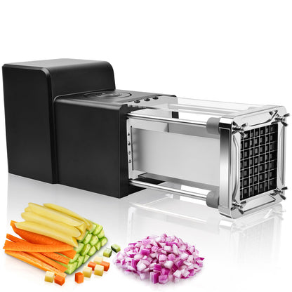 Electric French Fry Cutter, Sopito Commercial Grade Potato Cutter with 1/2-Inch Blade Stainless Steel Perfect for Potatoes Carrots Cucumbers