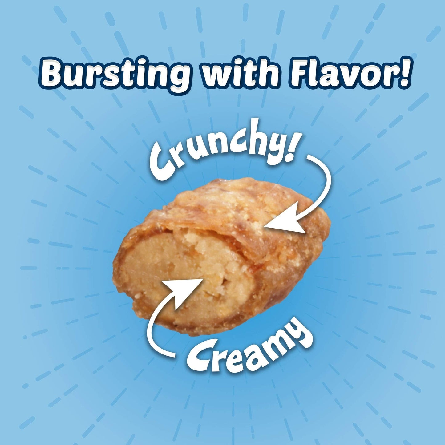 Blue Buffalo Bursts Crunchy & Creamy Cat Treats, Great for Training, Paw-Lickin' Chicken, 2-oz Bag ( 6 pack)