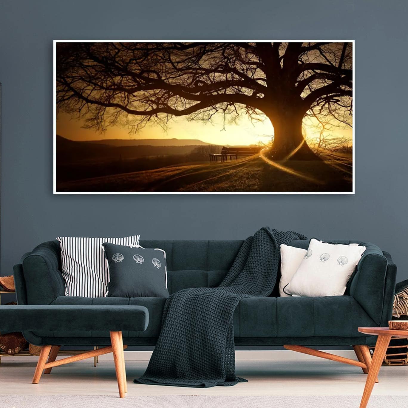 COHAYISY Large Diamond Art Kits for Adults - Tree of Life Diamond Painting Kits for Adults, DIY Full Drill Tree of Life Diamond Art Painting, Gem Painting Kit for Wall Decor 27.5 X 15.7 Inch