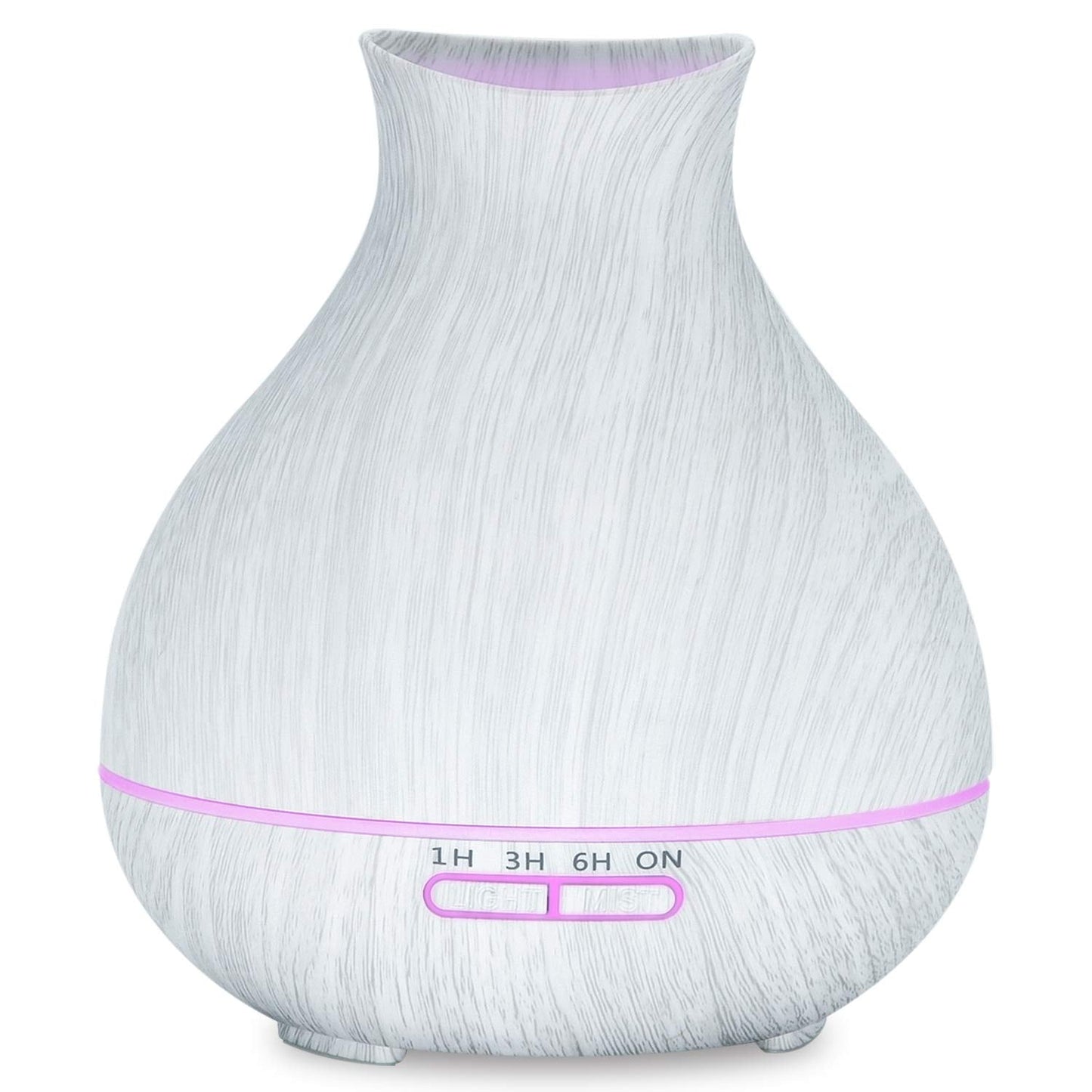 BZseed Aromatherapy Essential Oil Diffuser 550ml 12 Hours Wood Grain Aroma Diffuser with Timer Cool Mist Humidifier for Large Room, Home, Baby Bedroom, Waterless Auto Shut-off,7 Colors Lights Changing
