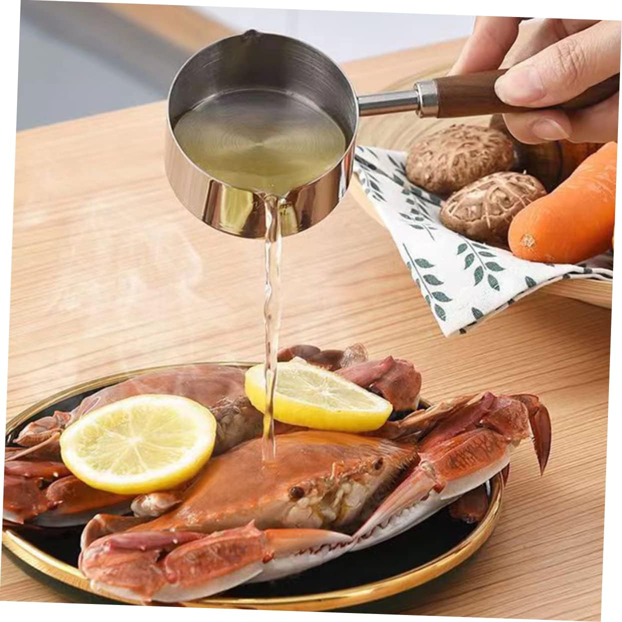 Small Pot with Pour Spout, Chocolate Melting Pot, Mini Frying Pan, Stainless Steel Small Steamer