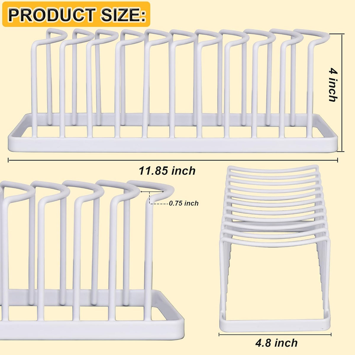Hat Organizer for Baseball Caps, 2 Pack Space Saving Stand Holds 20 Caps, No Install Holder